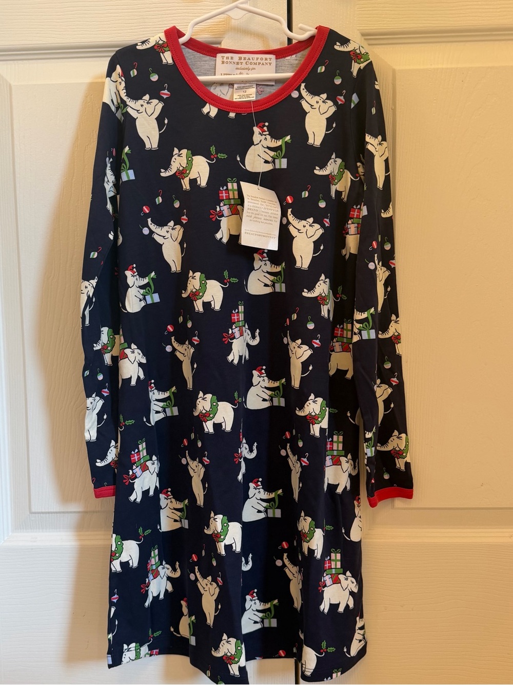 NWT TBBC Beaufort Bonnet Company x Classics on Clay Polly dress size 12 Elephant